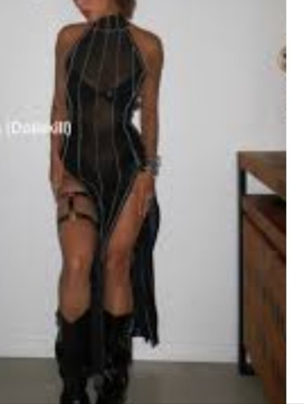 Ambient Contast Stitching Dress